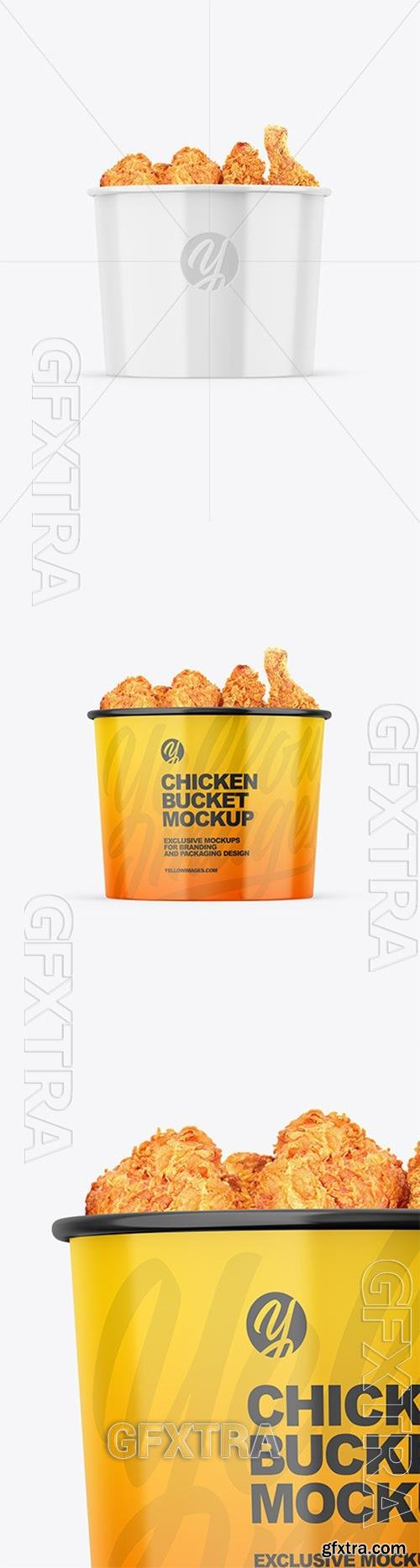 Glossy Bucket W/ Chicken Mockup 97256