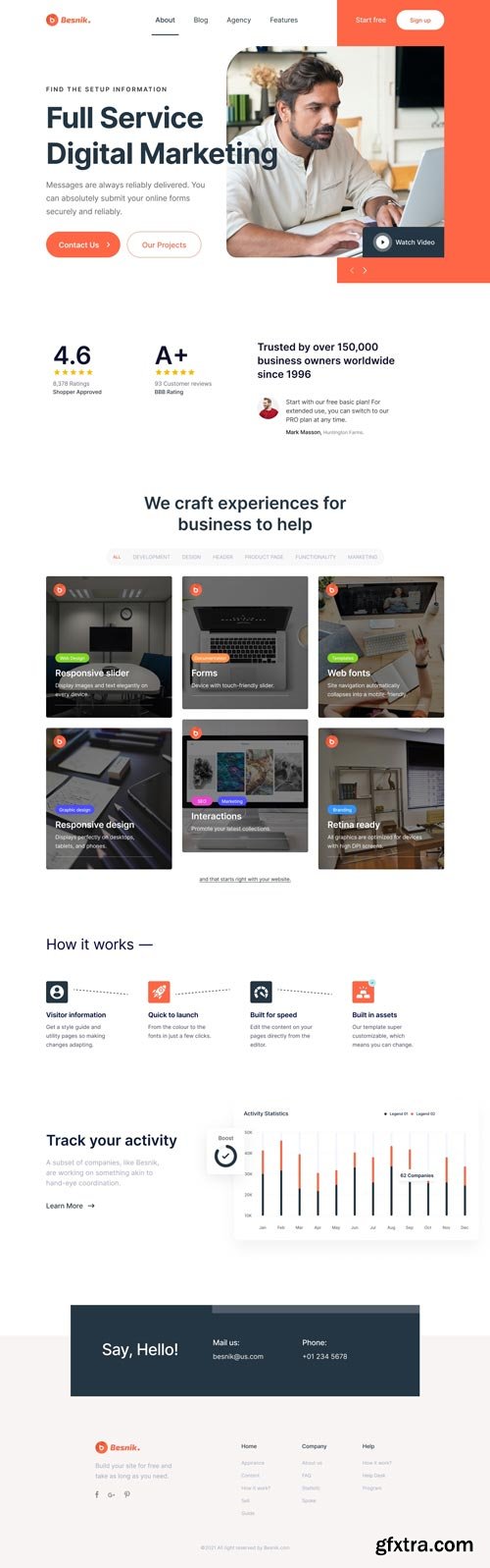 UiHut - Marketing Agency Landing Page - 8079