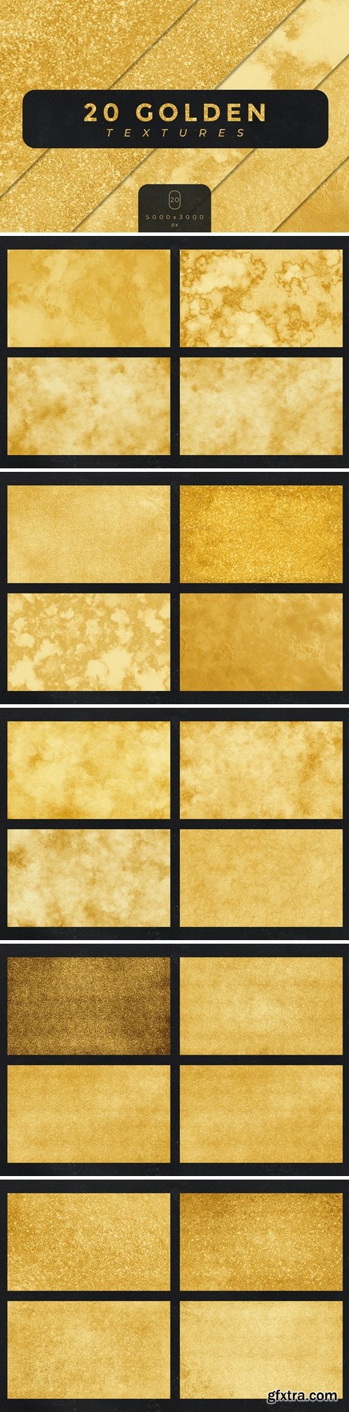 20 Golden Textures