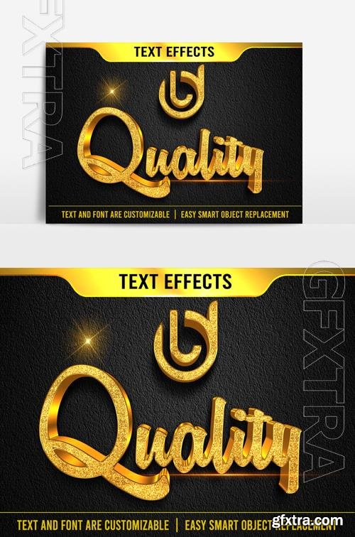 Quality text effect 3d correction