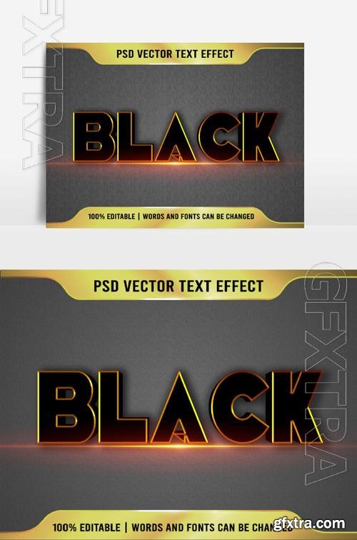 Beautiful black text effect Text 3D Effect Edit