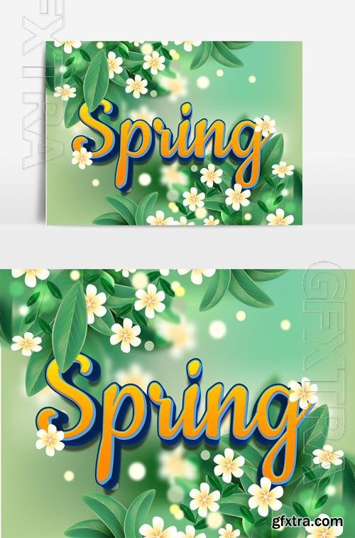 Beautiful Spring Text Effect vol 6