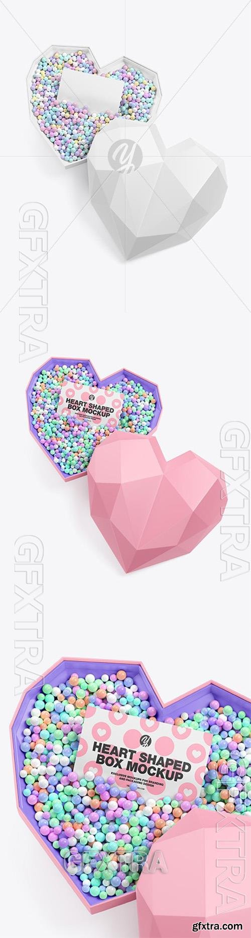 Heart Shaped Box with Card Mockup 97196