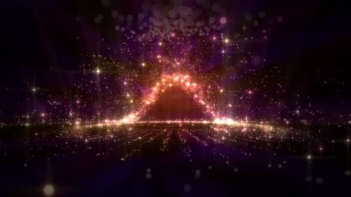 Videohive - Triangular Stars Gate Space Moving Loop Background - 36641104 - 36641104