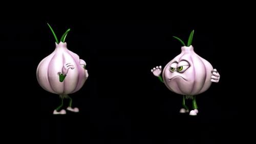 Videohive - Comic Garlic Looped Dances with Alpha Channel and Shadow - 36645153 - 36645153