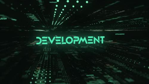 Videohive - Sci Fi Digital Data Word Development - 36585586 - 36585586