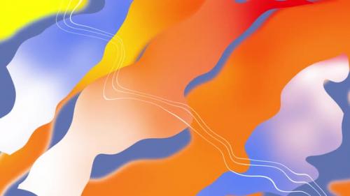 Videohive - Animated Abstract Liquid Gradient Smooth Wavy Line Animation - 36588947 - 36588947