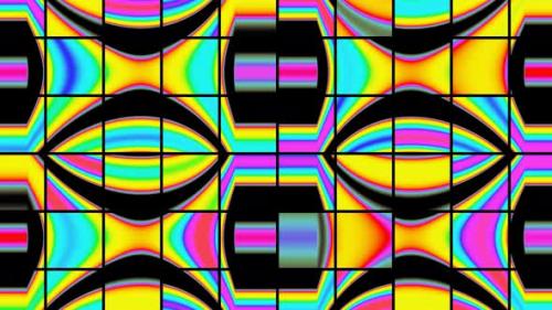 Videohive - Abstract Background of Colorful Neon Animated Squares - 36590830 - 36590830