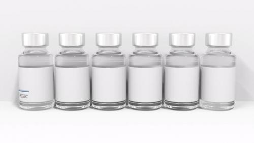 Videohive - Medical Glass Bottles Compose IMMUNE Text - 36605613 - 36605613