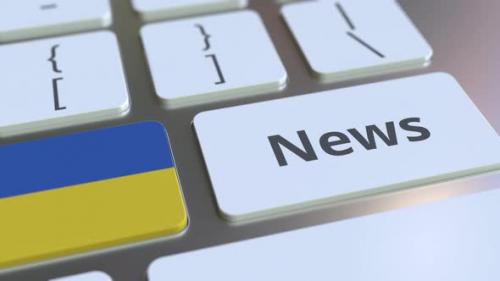 Videohive - News Text and Flag of Ukraine on the Keys of a Keyboard - 36609731 - 36609731