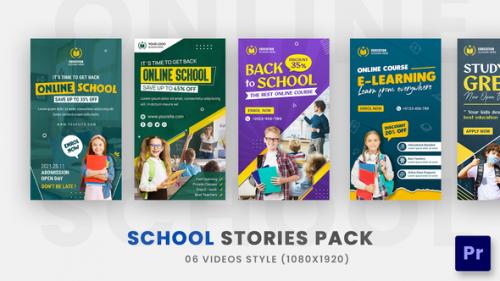 Videohive - Online School Promo Stories Pack For Premiere Pro - 36595671 - 36595671