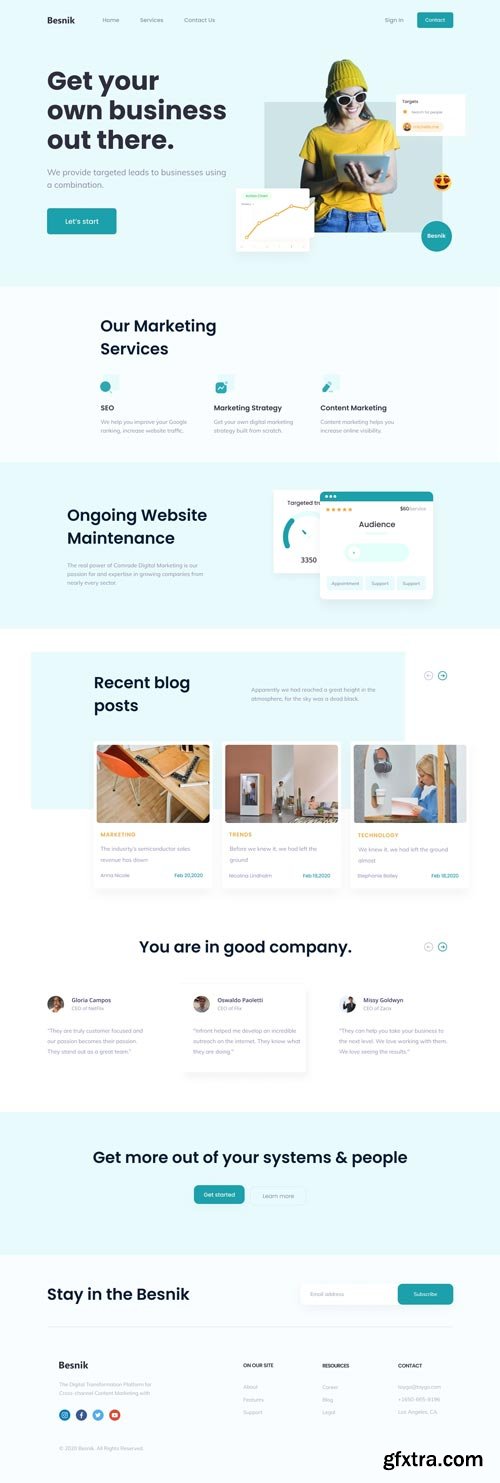 UiHut - Best Digital Marketing Landing Page - 8113