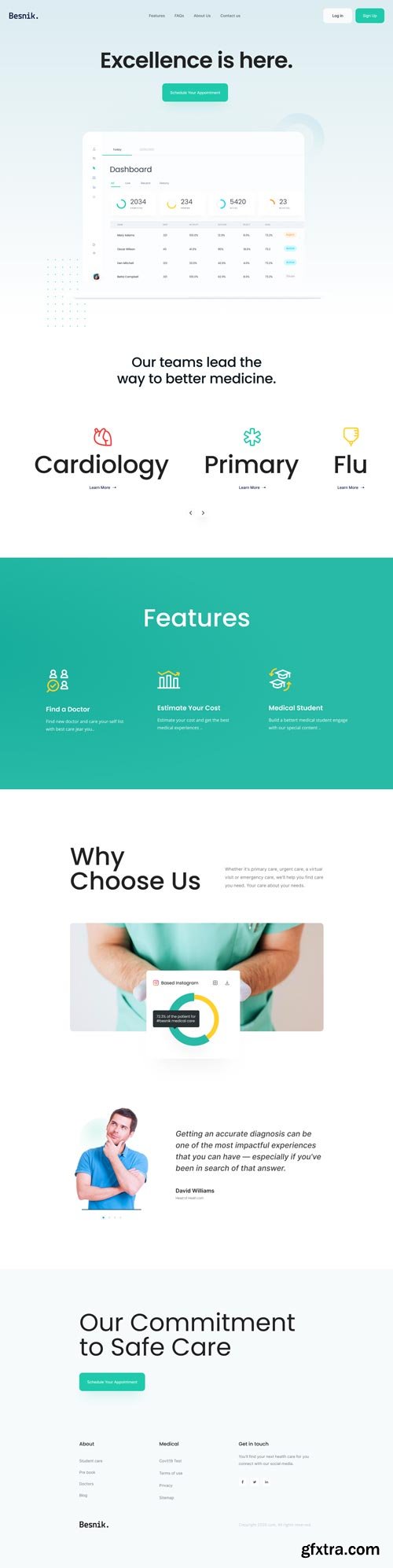 UiHut - Medical Landing Page - 8401