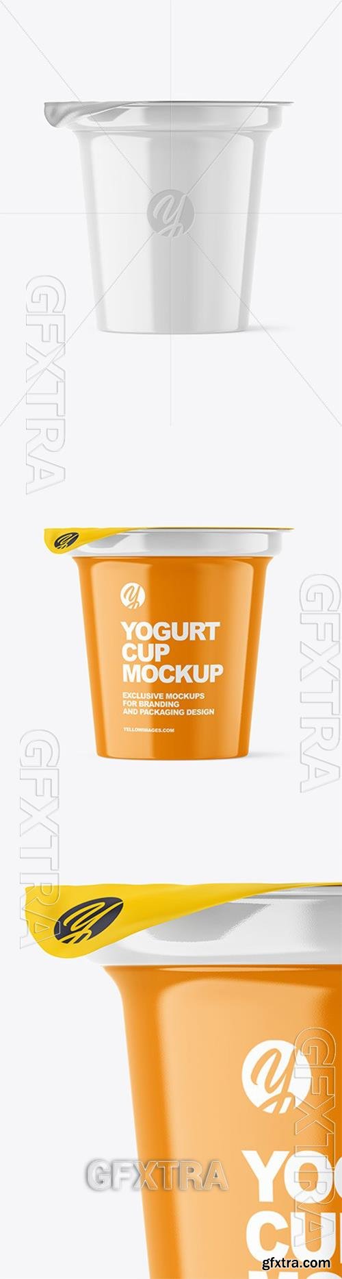 Glossy Yogurt Cup Mockup 97183