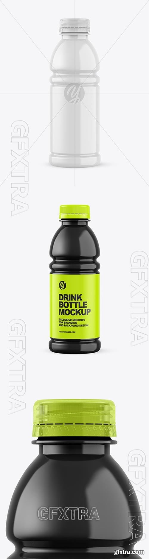 Glossy Plastic Bottle Mockup 97170