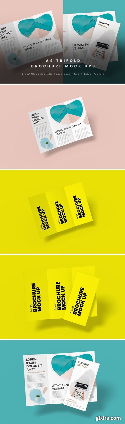 Trifold Brochure Mock-Ups