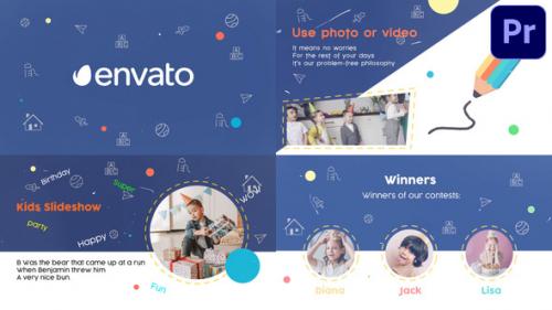 Videohive - Kids Slideshow | Premiere Pro MOGRT - 36653603 - 36653603