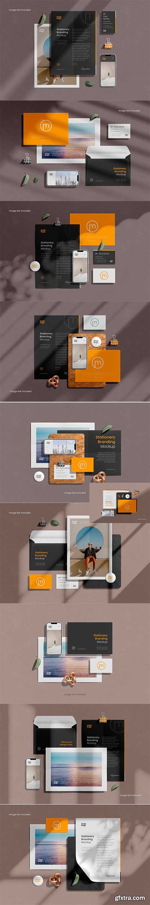 Stationery branding mockup scene creator 2