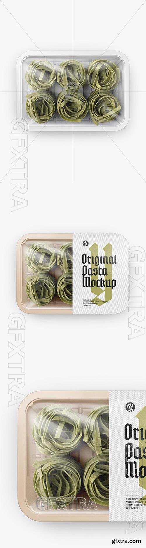 Plastic Tray With Pasta Mockup 83395