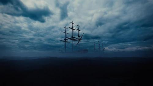 Videohive - Fogs And Old French Ships - 36673814 - 36673814