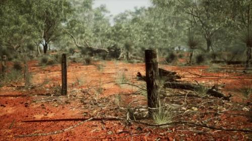 Videohive - Old Rusted Small Farm Fence - 36633604 - 36633604