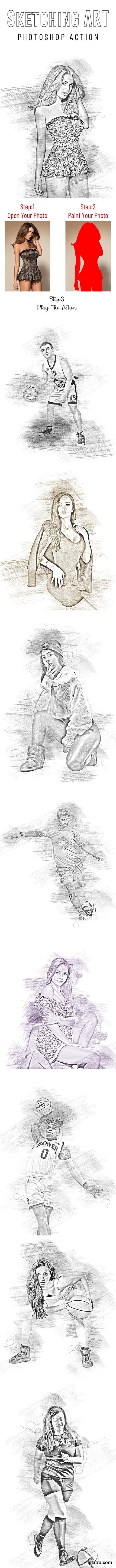 GraphicRiver - Sketching Art Photoshop Action 36711100