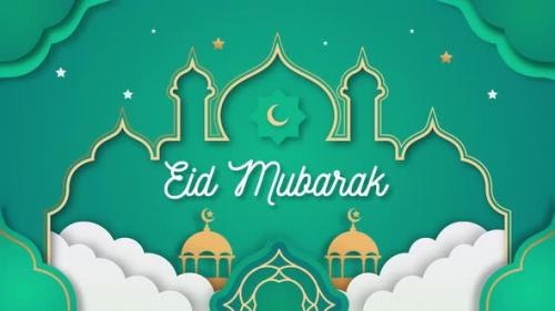 Videohive - Eid Mubarak Ramadan Animation 4K - 36640587 - 36640587