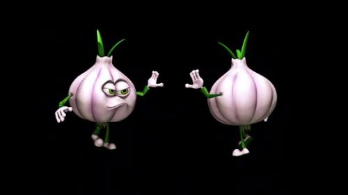 Videohive - Comic Garlic Looped Dances with Alpha Channel and Shadow - 36659486 - 36659486