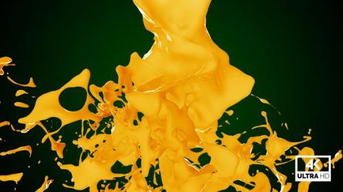 Videohive - Mango Juice Jet Stream Splash V5 - 36661454 - 36661454