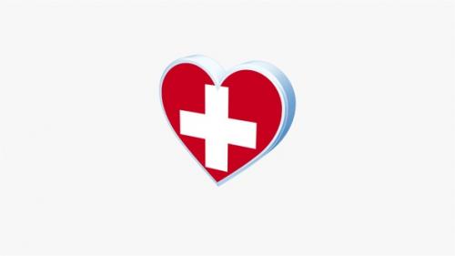 Videohive - Switzerland Flag Heart Shape - 36661654 - 36661654