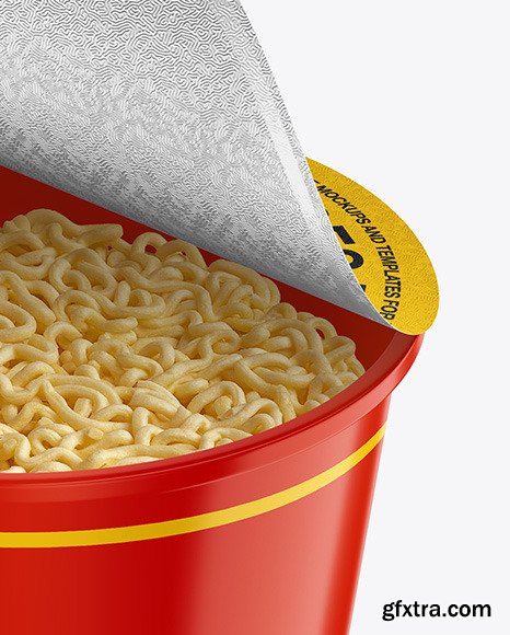 Glossy Noodle Cup Mockup 53442