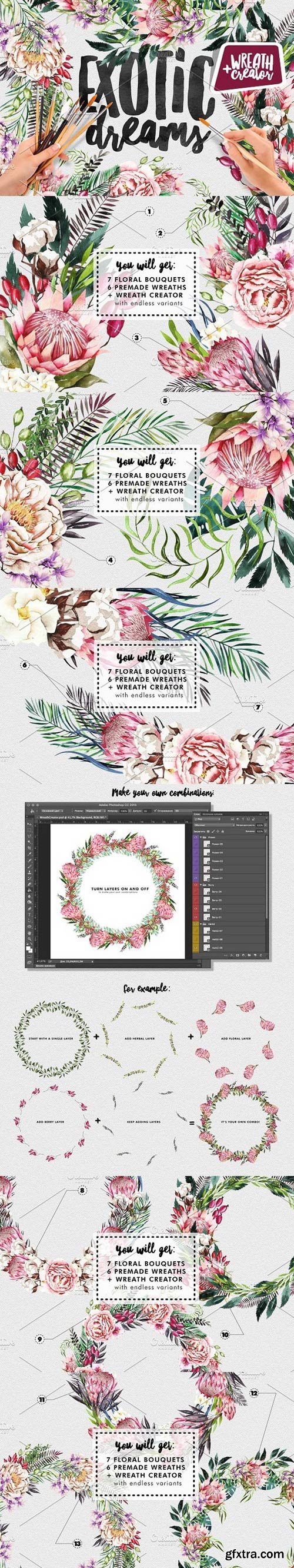 Exotic Dreams Wreath Creator