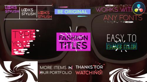 Videohive - Juicy Fashion Titles | DaVinci Resolve - 36683088 - 36683088