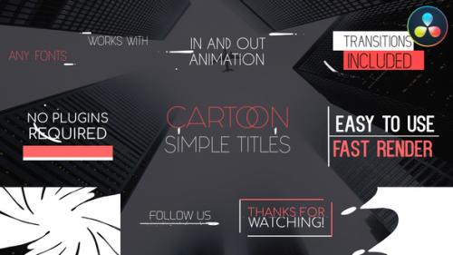 Videohive - Cartoon Simple Titles | DaVinci Resolve - 36683549 - 36683549