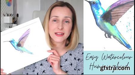 Easy Watercolour Hummingbird For Beginners | Learn How To Paint a Hummingbird in Watercolor