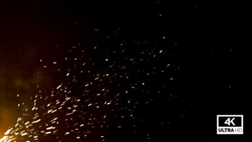 Videohive - Flying Golden Particles Embers Background V1 - 36720328 - 36720328