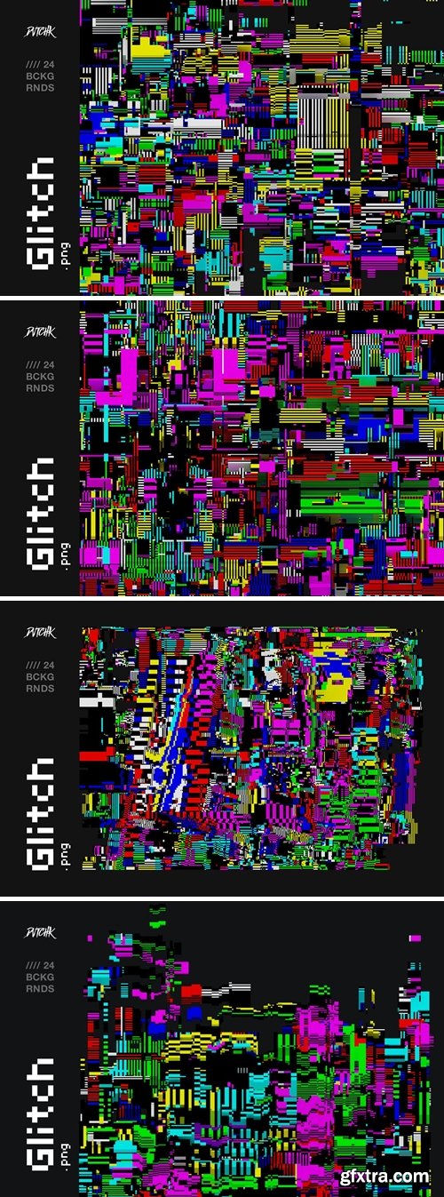 Glitch | Transparent PNG TV Color Bars