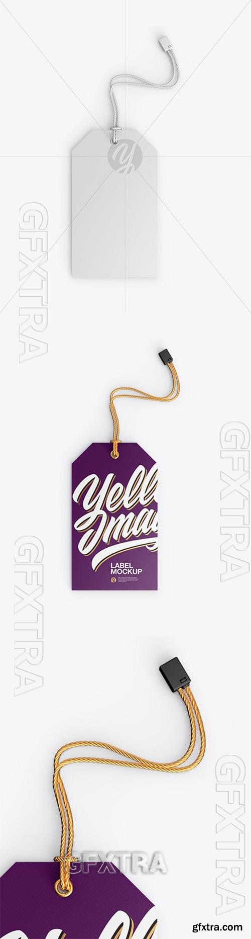 Paper Label With Rope Mockup 43779