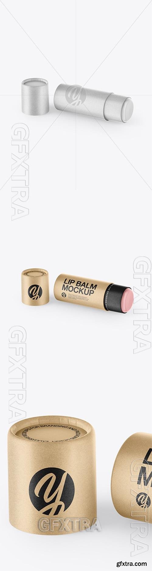 Kraft Paper Lip Balm Mockup 37625