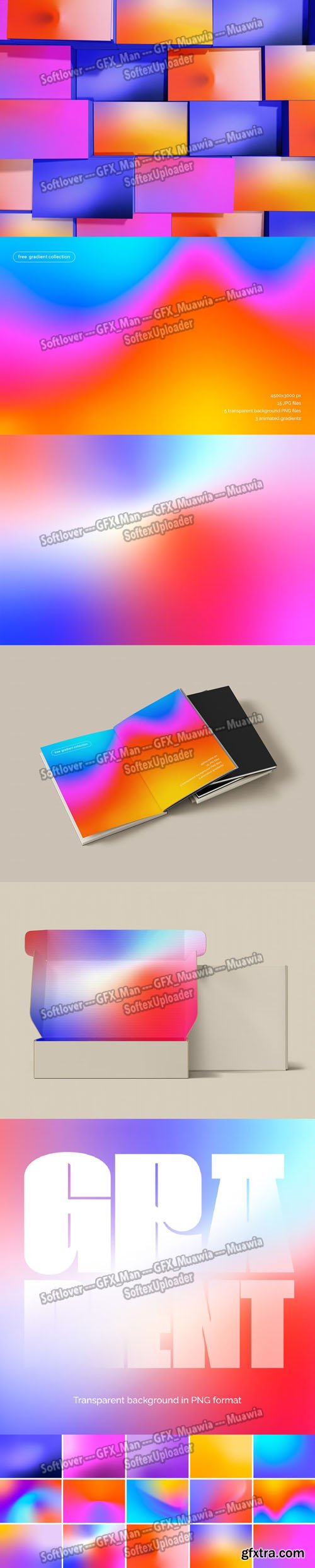 20 Gradient Backgrounds Collection