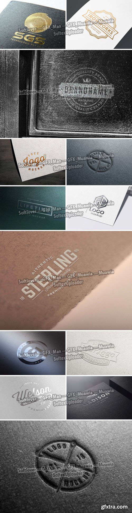 Amazing Collection of Logos PSD Mockups Templates