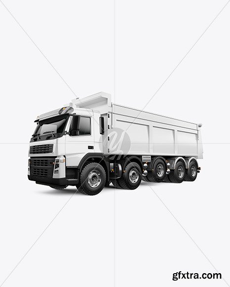 Tipper Truck Mockup - Half Side View 95371