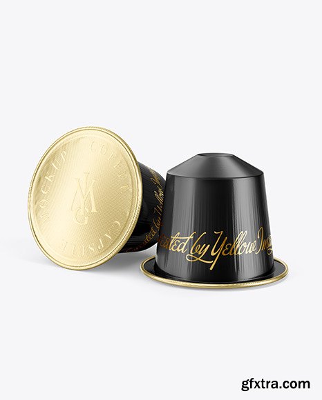 Two Coffee Capsules Mockup 95116