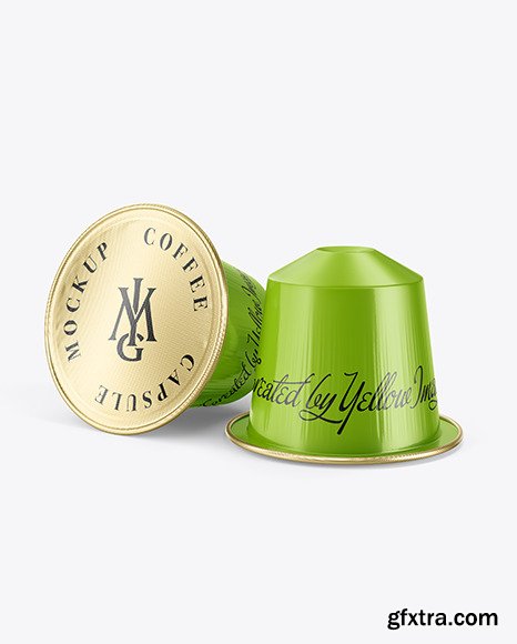 Two Coffee Capsules Mockup 95116