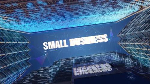 Videohive - Digital Skyscrapers Business Word Small Business - 36687019 - 36687019