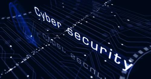 Videohive - Cyber security and digital network protection symbols loop concept - 36697708 - 36697708