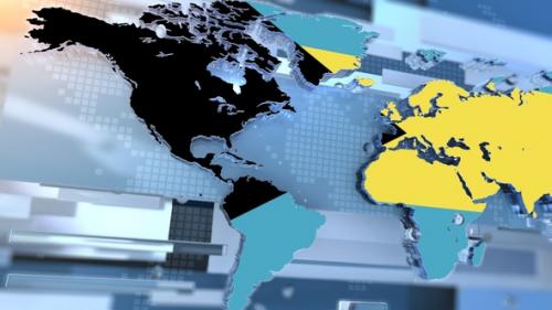 Videohive - Bahamas Flag Inside The Shape Of World Map Transition - 36698480 - 36698480