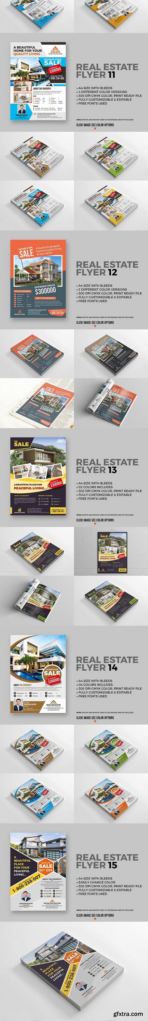 15 Real Estate Flyers Bundle