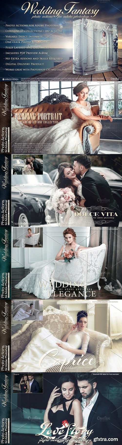 Actions for Photoshop / Wedding