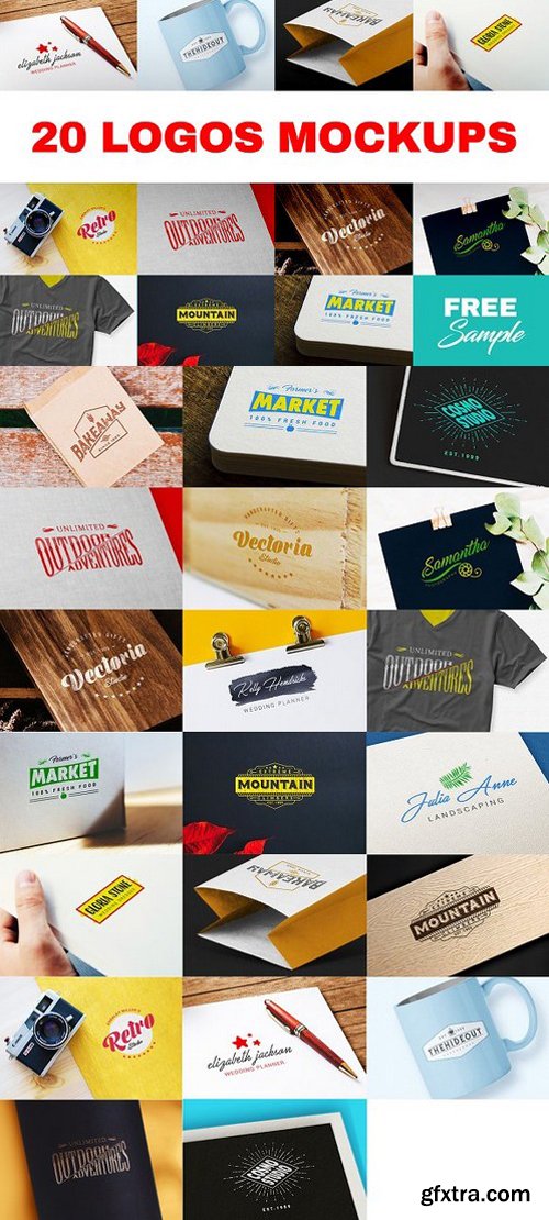 20 Logos Mockups